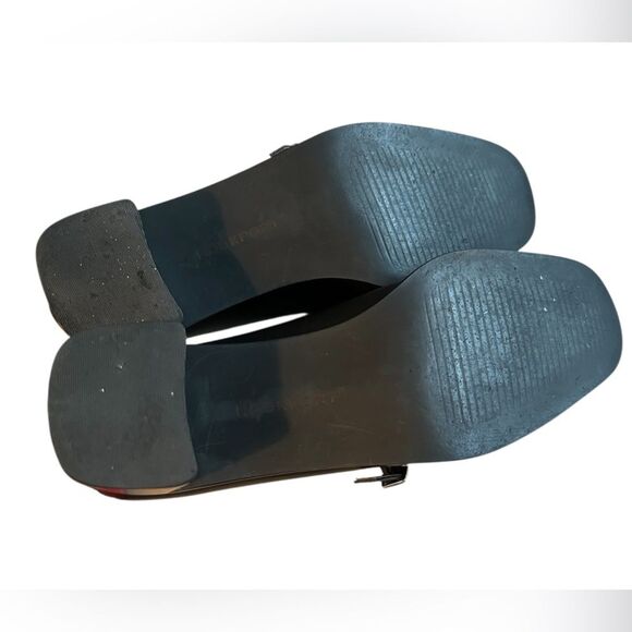 ROCKPORT Womens Black Leather Mary JaneChunky Block Heel Pumps. Size 8.5. EUC - Picture 5 of 8